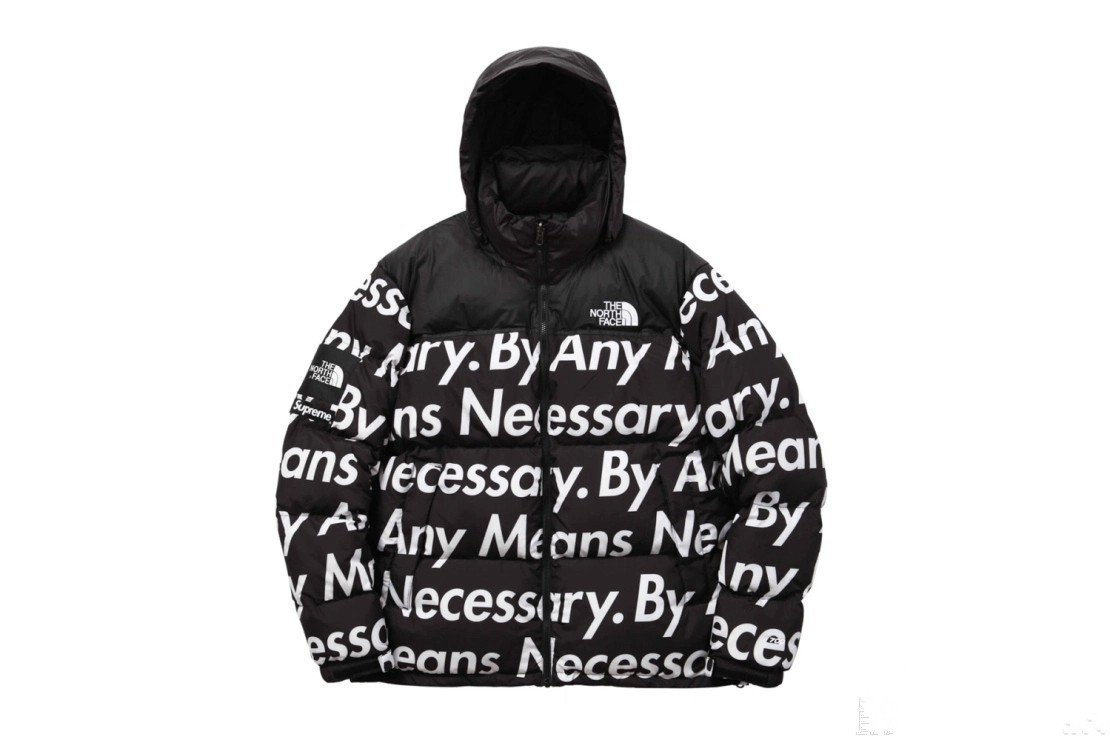 Supreme秋冬联名系列棉衣黑