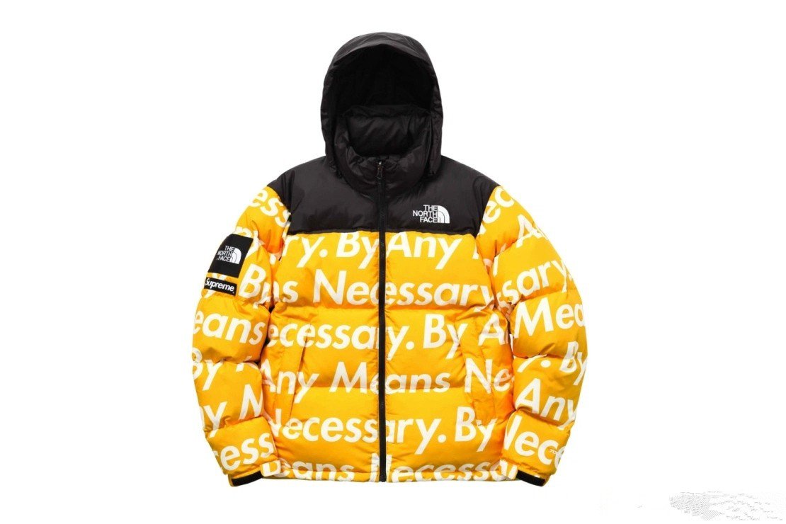 Supreme秋冬联名系列棉衣黄
