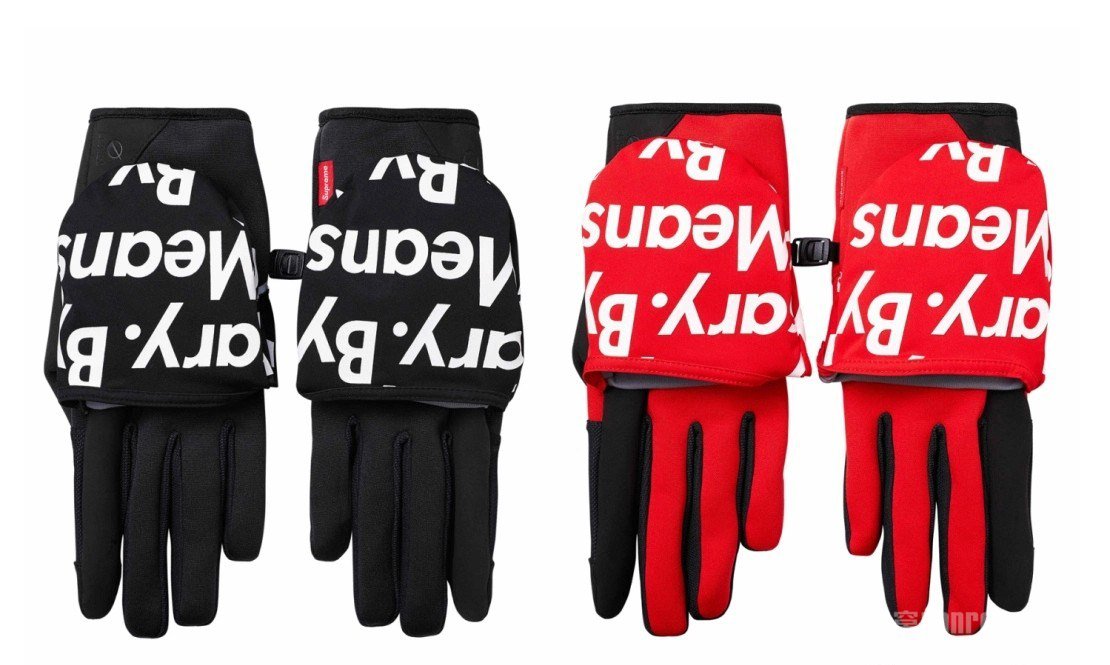 Supreme秋冬联名系列手套