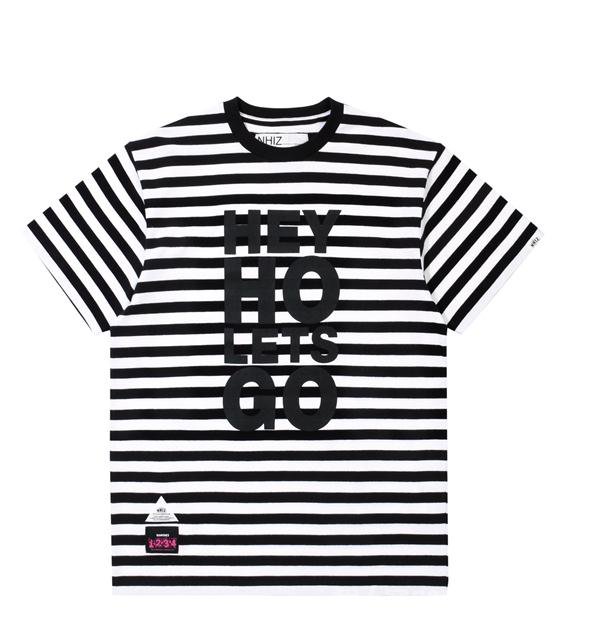 NHIZ x RAMONES 条纹印花T恤RMB 599
