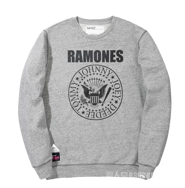 　　NHIZ x RAMONES logo卫衣灰 RMB 1099