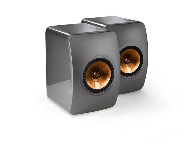 专业录音棚级监听音响 KEF LS50添新颜色-钛金灰