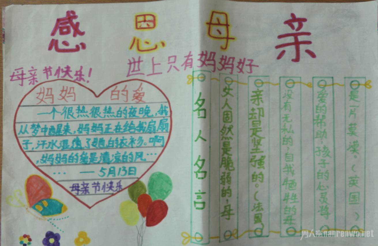 感恩节手抄报内容