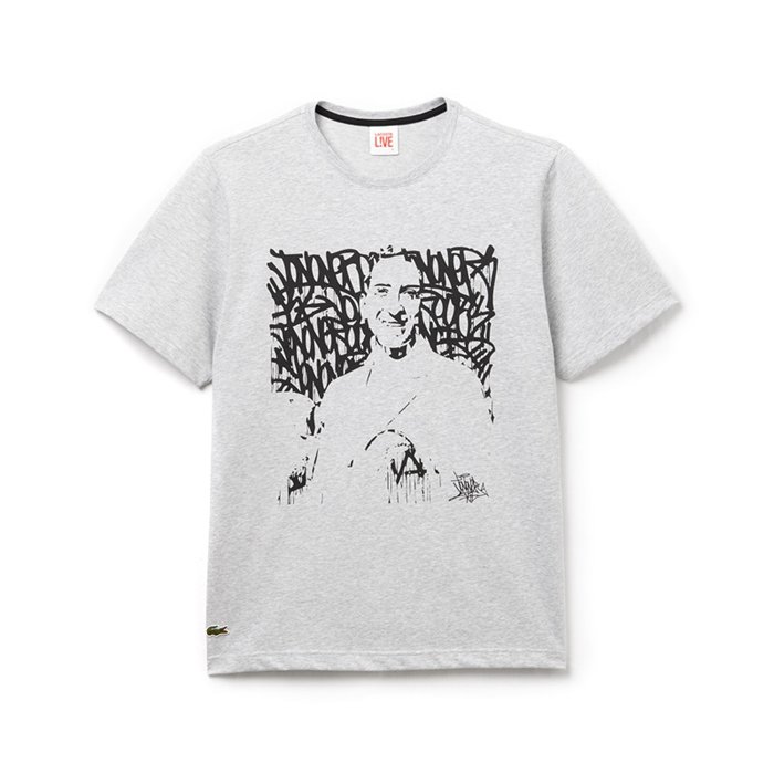 LACOSTE L!VE 印花T恤