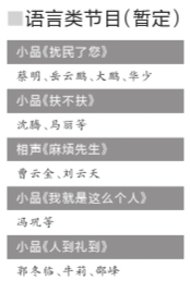 春晚五联排又耍语言节目玩