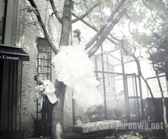维尼夫妇婚纱照唯美