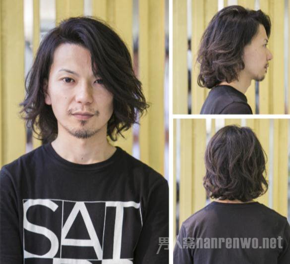 长刘海男生卷发