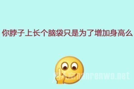 　你脖子上长个脑袋只是为了
