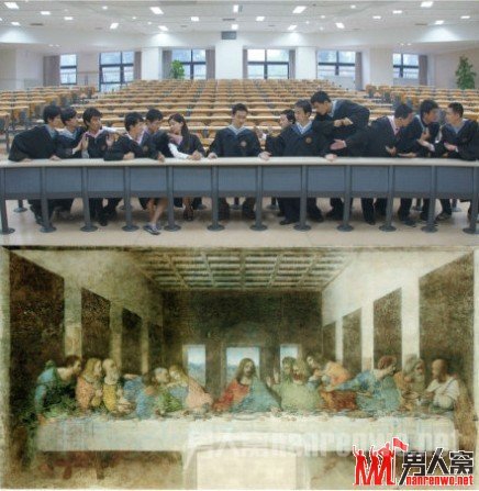 毕业照“临摹体”,重现经典油画场面